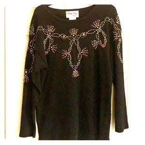 Vintage beaded sweater